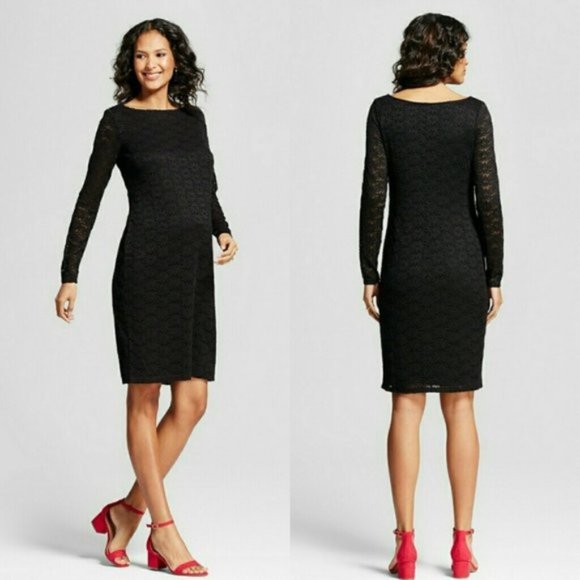 Isabel Maternity by Ingrid & Isabel Dresses & Skirts - Isabel Maternity Black Lace Dress, Sz L, EUC
